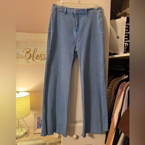 Zenana Outfitters Light Blue Flare Jeans